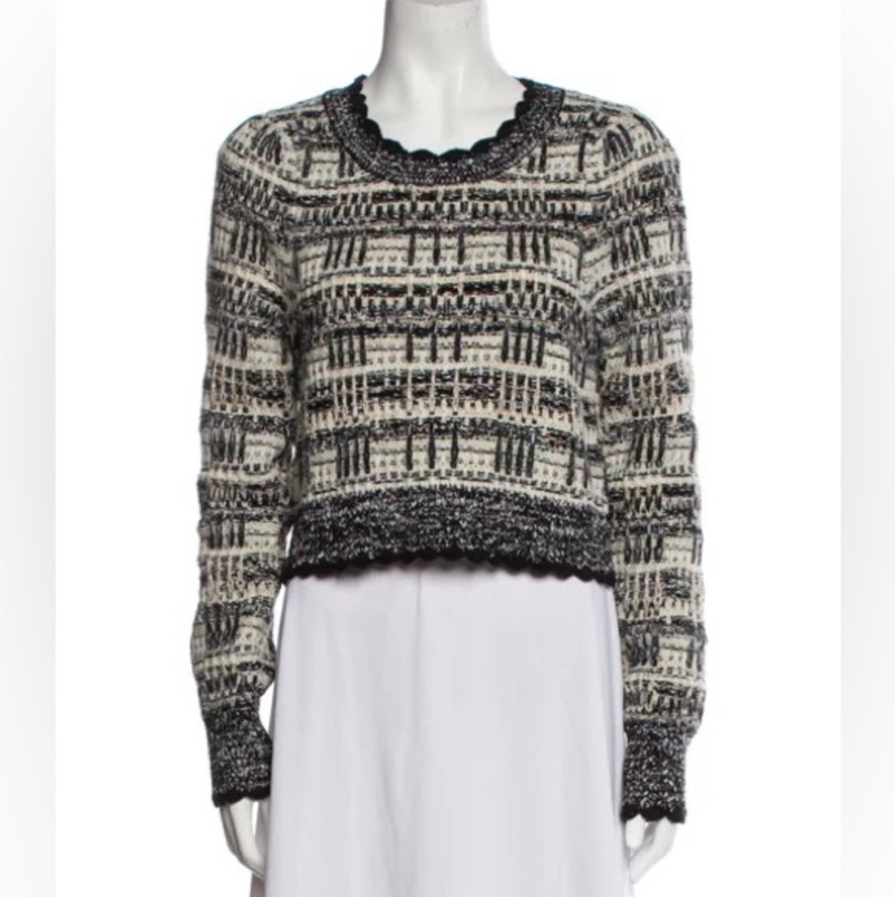 House Of Harlow Scallop Hem Sweater XL